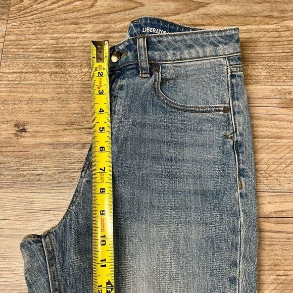 Volcom Womens Blue Liberator High Rise Whiskered Straight Jeans Size 27 - Picture 8 of 11